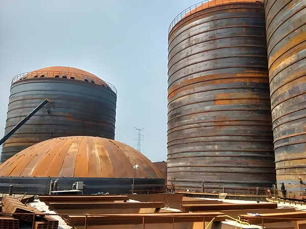 雅江焦粉钢板仓